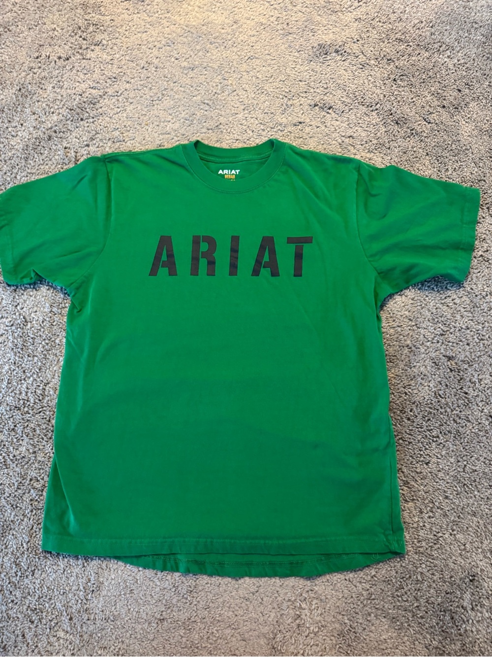 Ariat Green Crewneck Logo Tee